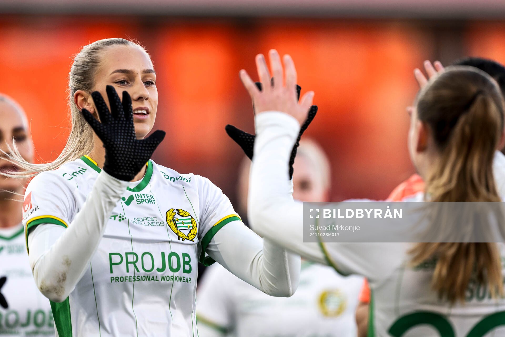 Hammarbys Ellen Wangerheim jublar