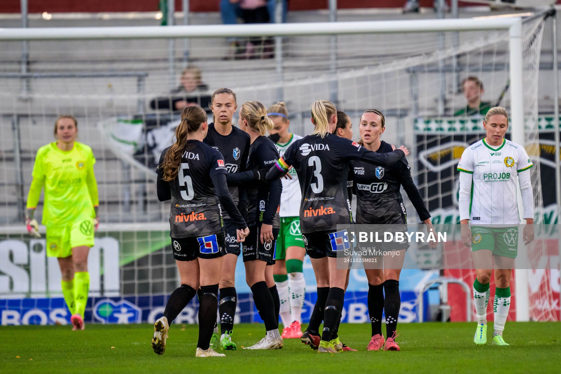 Växjö DFFs Larkin Russel jublar