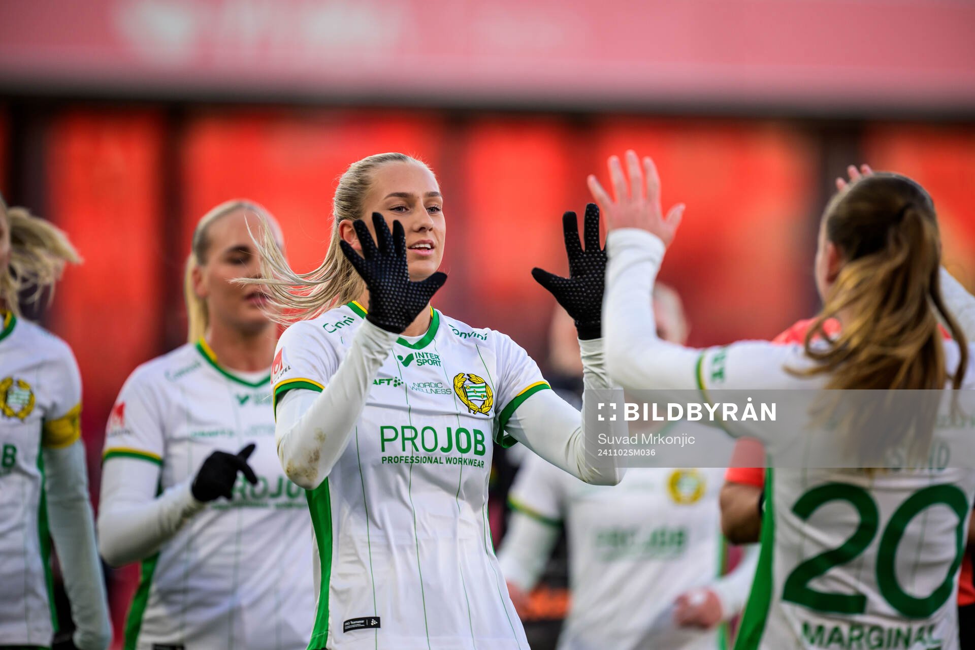 Hammarbys Ellen Wangerheim jublar