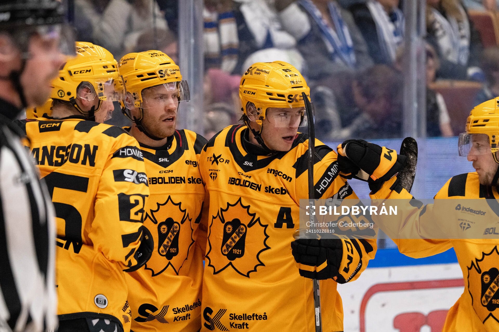 Skellefteås Oscar Lindberg jublar