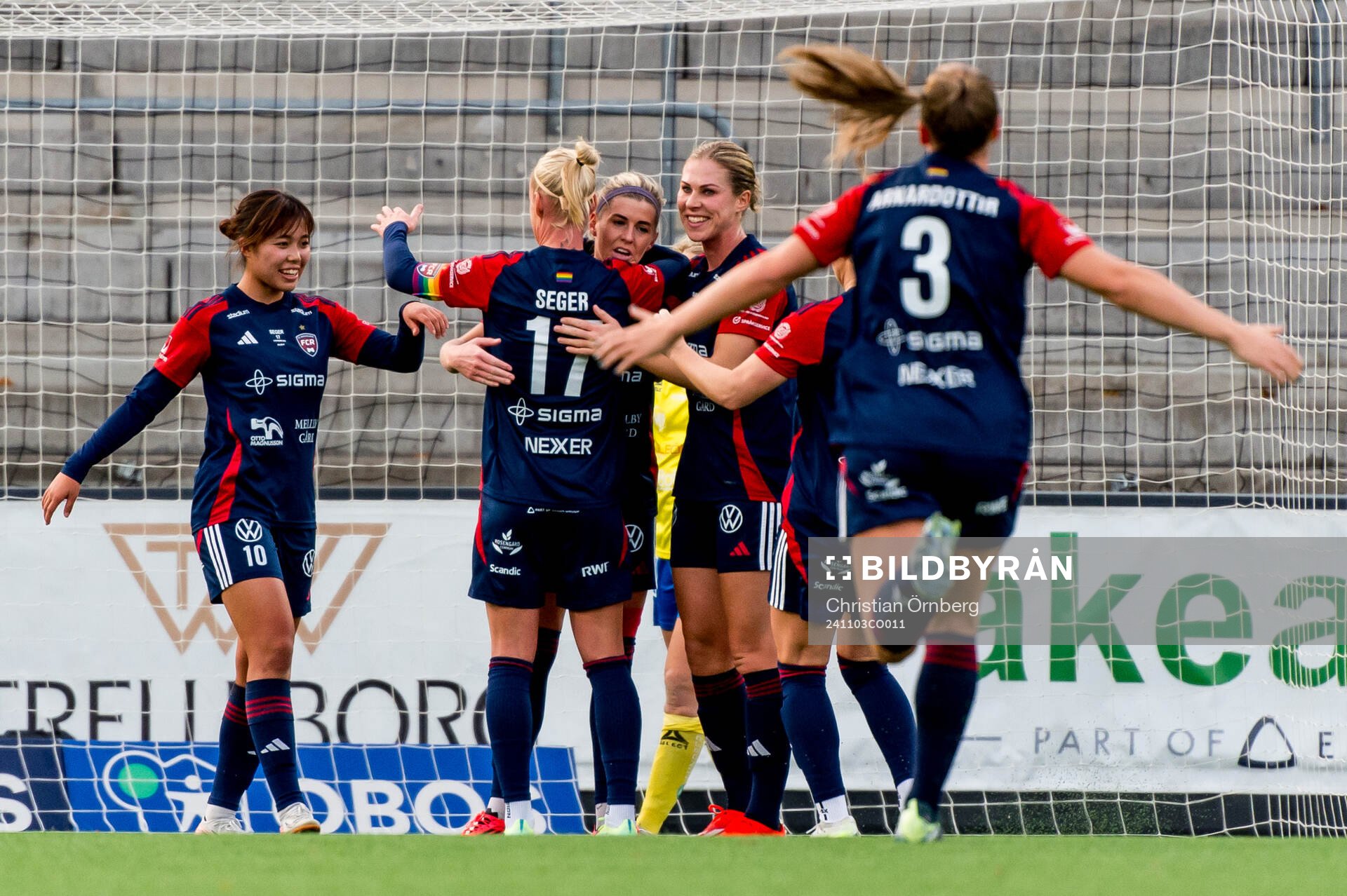 Rosengårds Olivia Schough jublar