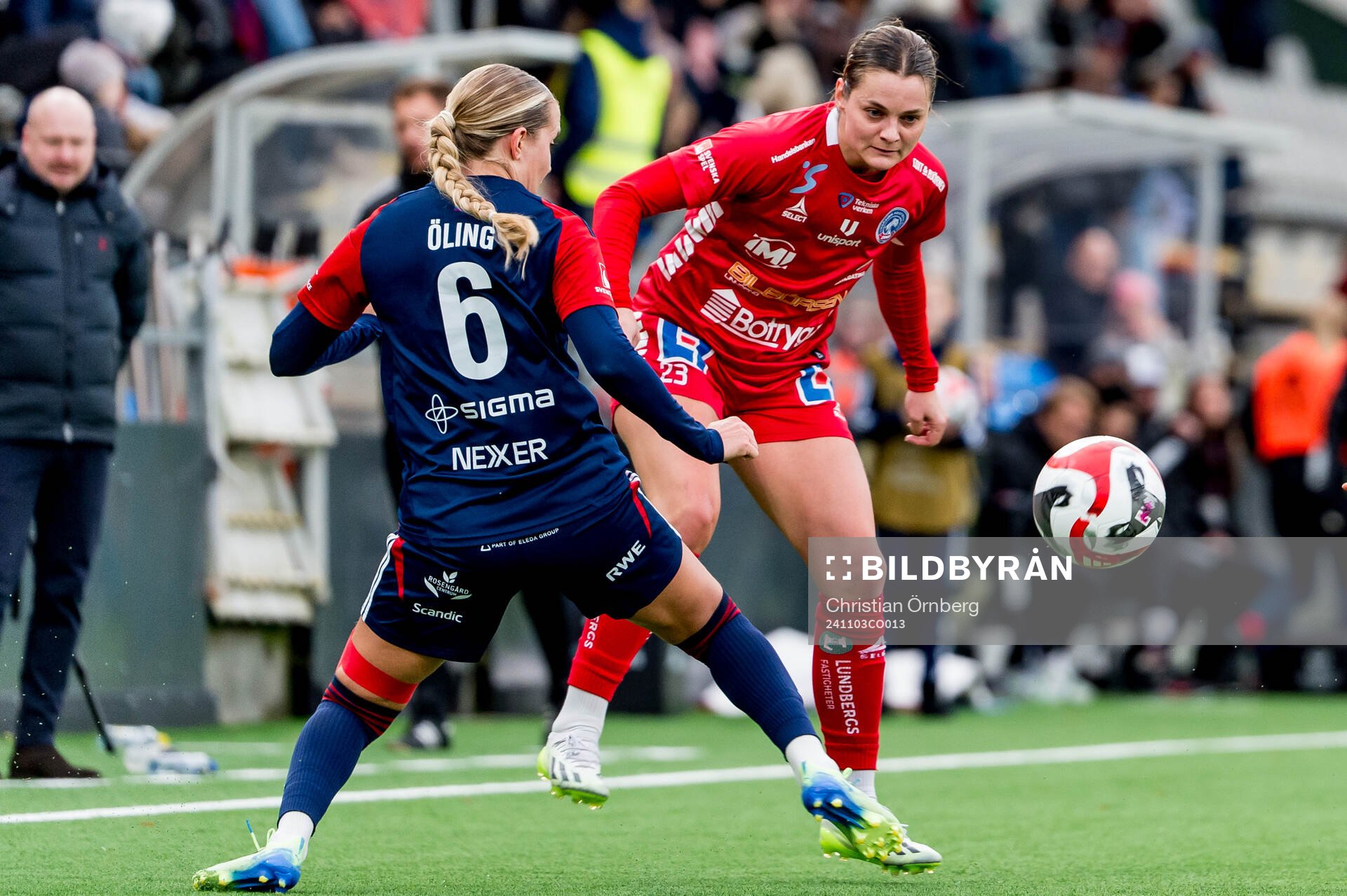 Linköpings Eshly Bakker och Rosengårds Ria Noora Minerva
