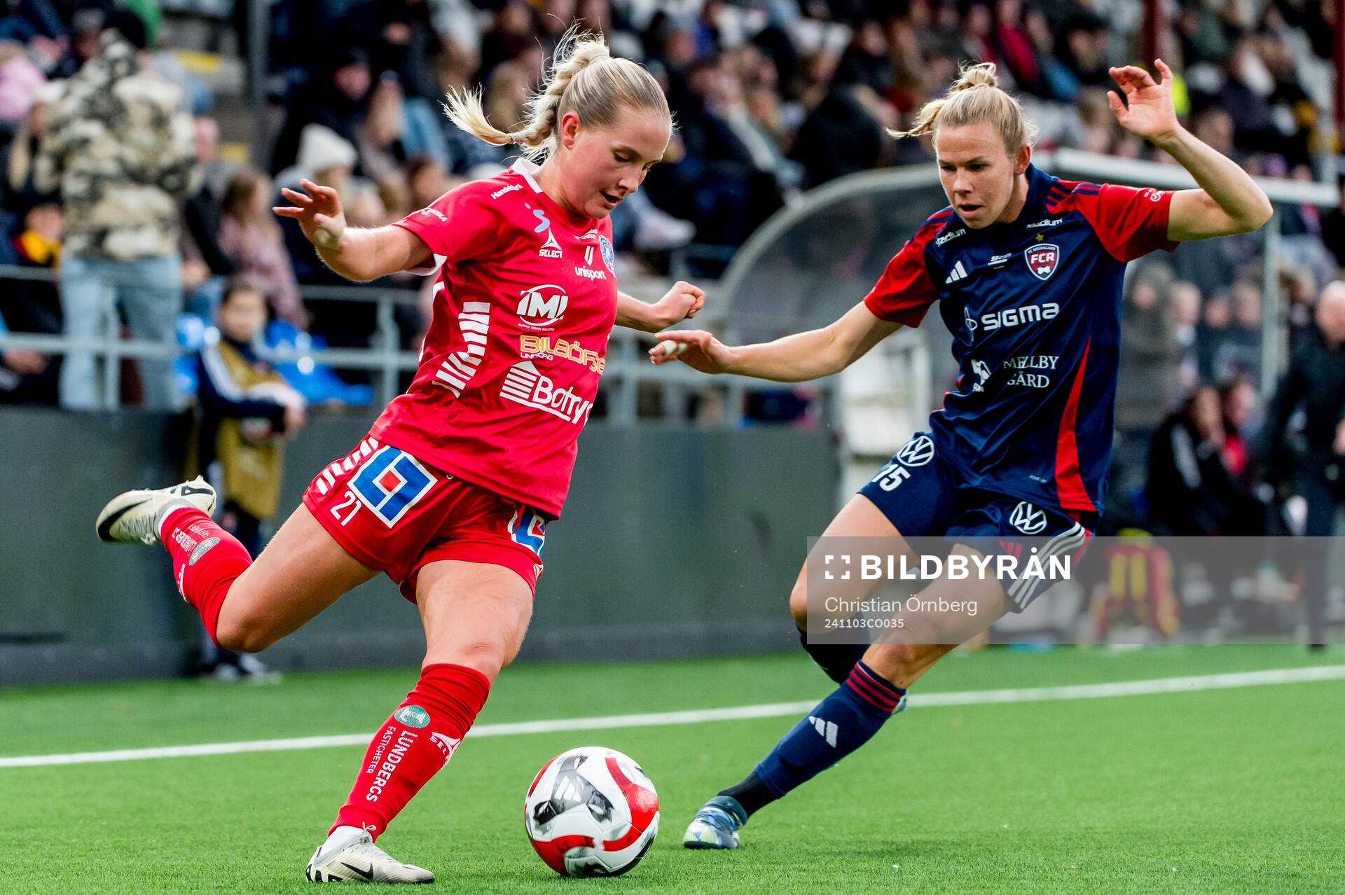 Linköpings Maria Olafsdottir Gros och Rosengårds Jessica