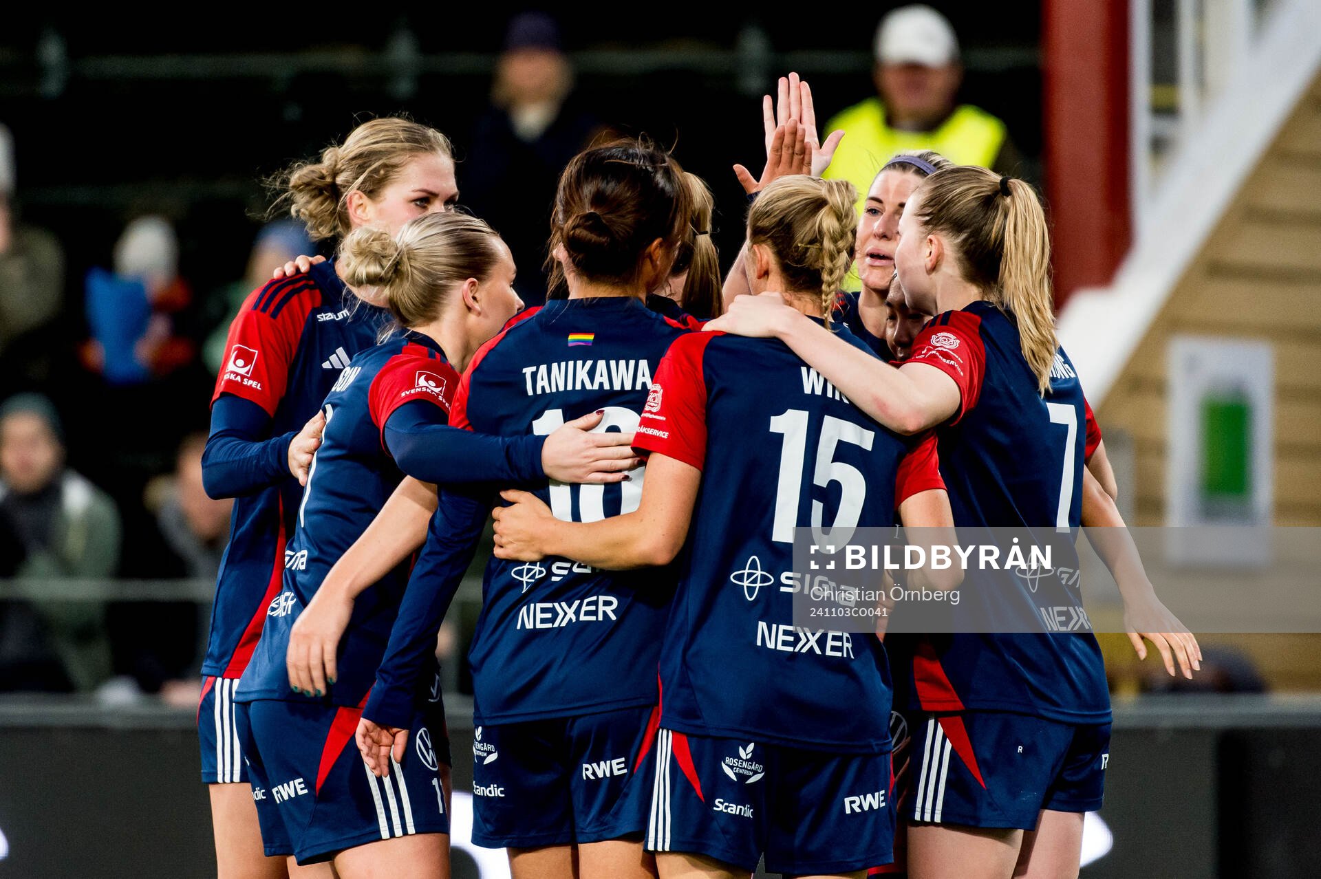 Rosengårds Olivia Schough jublar