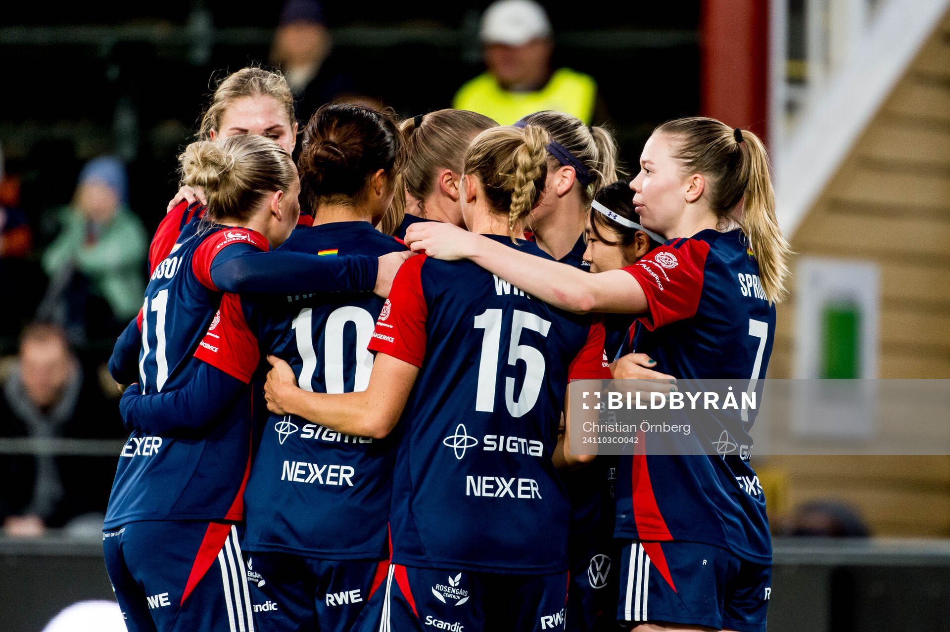 Rosengårds Olivia Schough jublar