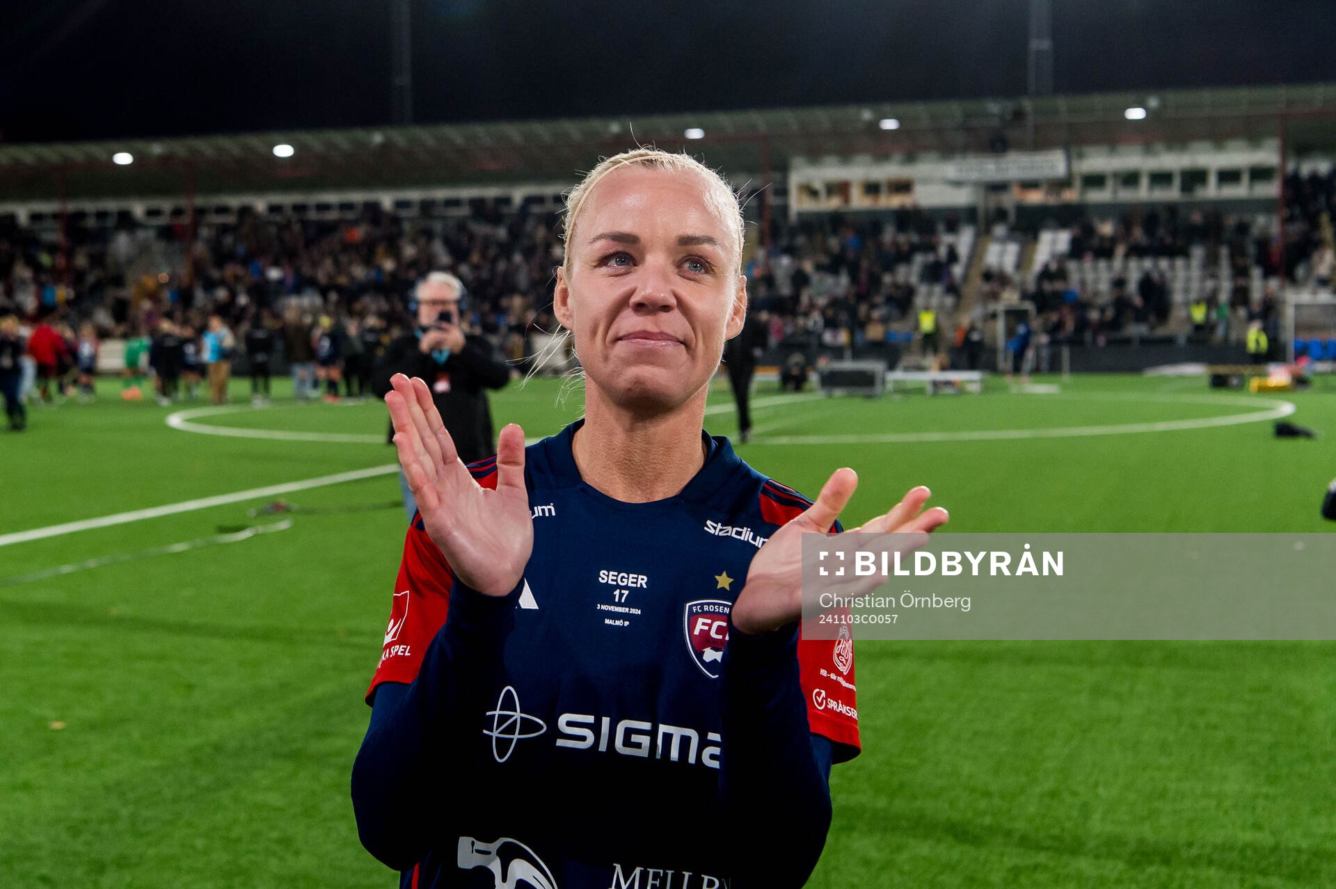 Rosengårds Caroline Seger jublar