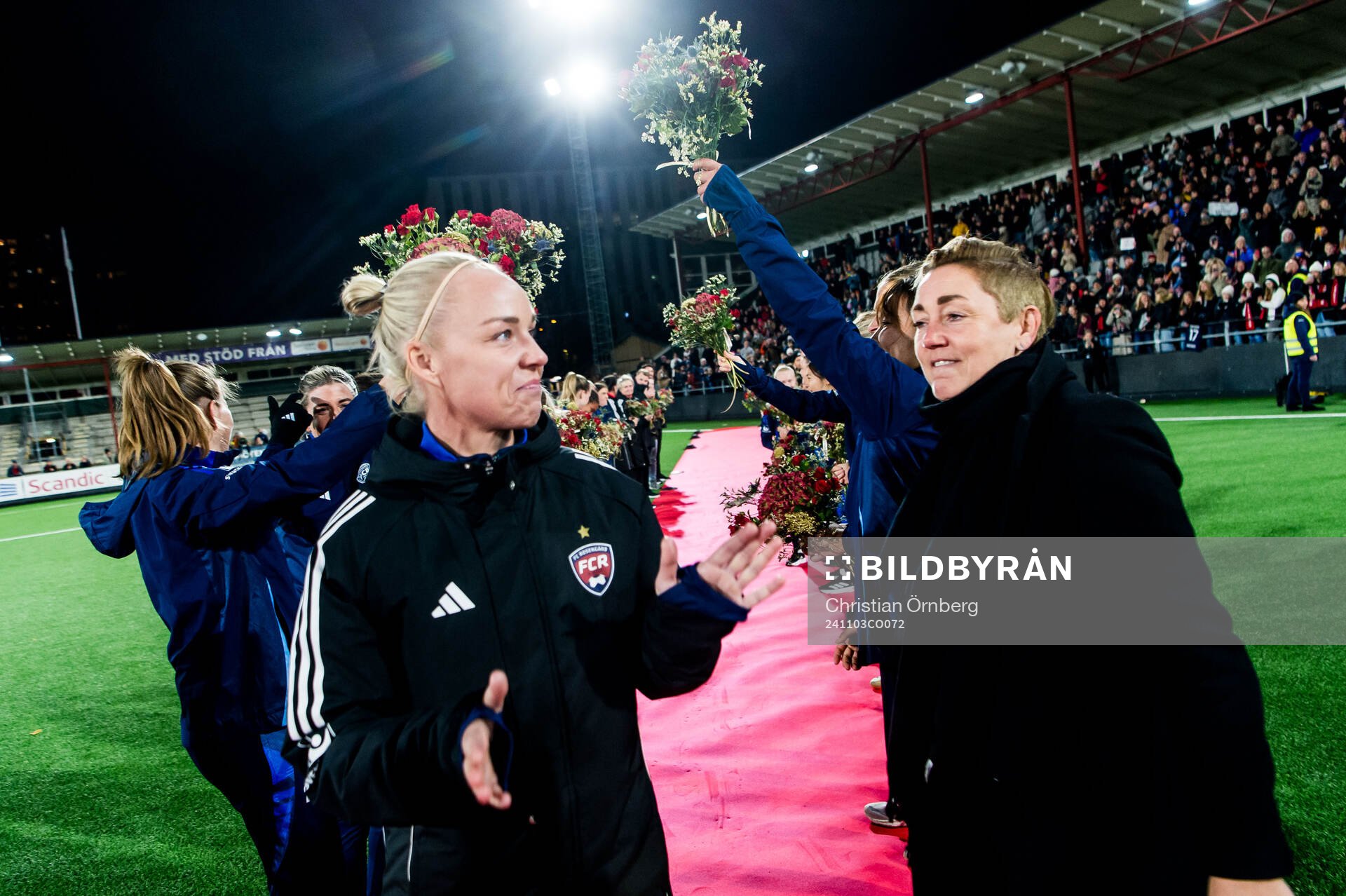 Rosengårds Caroline Seger och sportchef Therese Sjögran