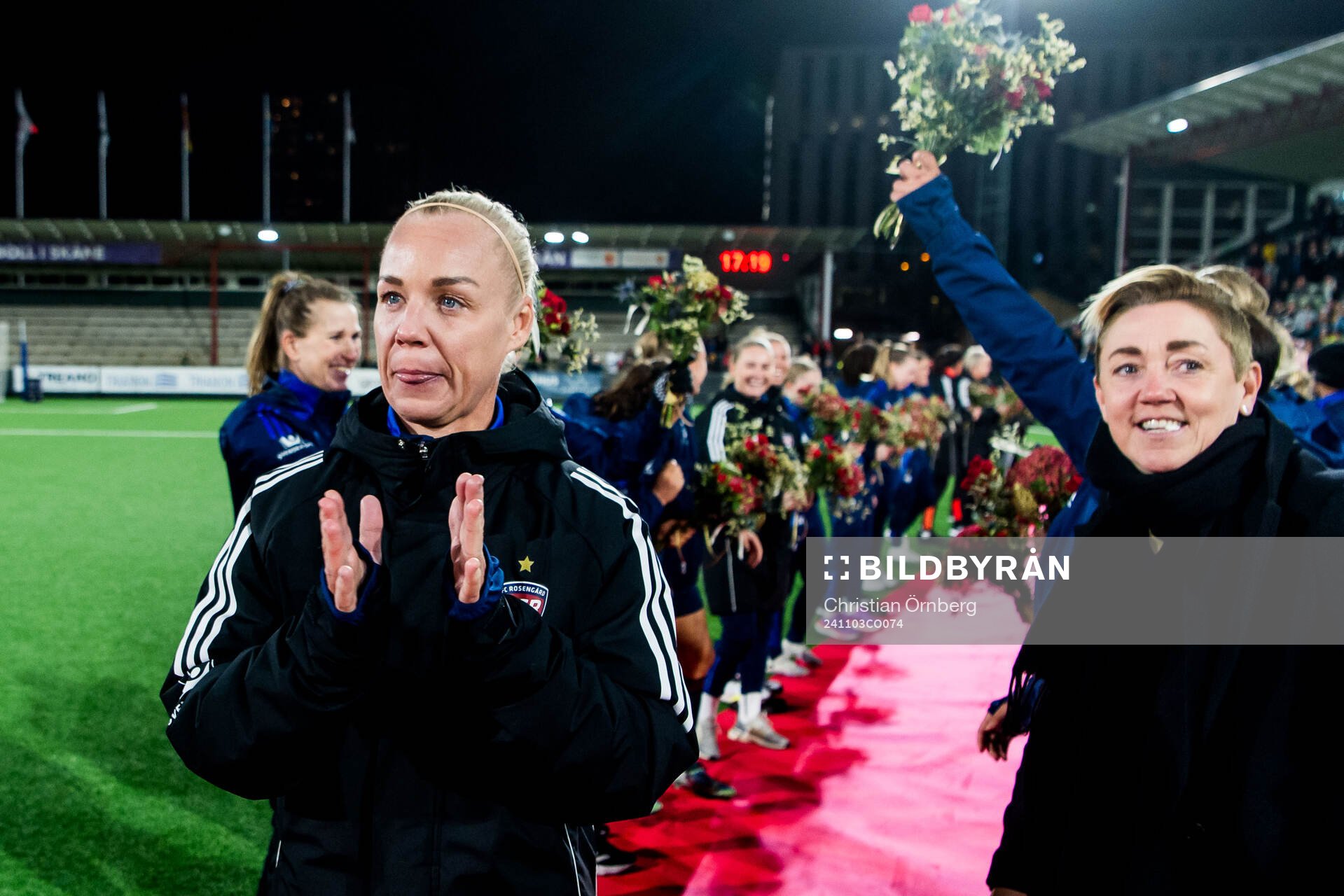 Rosengårds Caroline Seger och sportchef Therese Sjögran