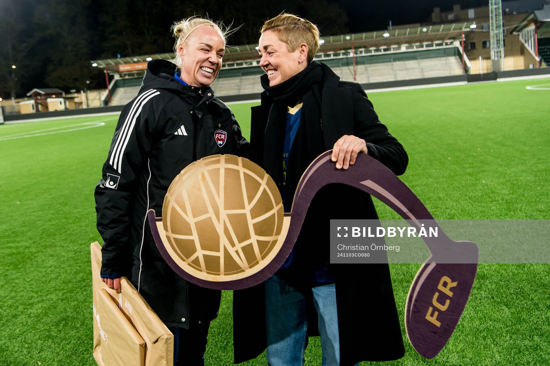Rosengårds Caroline Seger och sportchef Therese Sjögran
