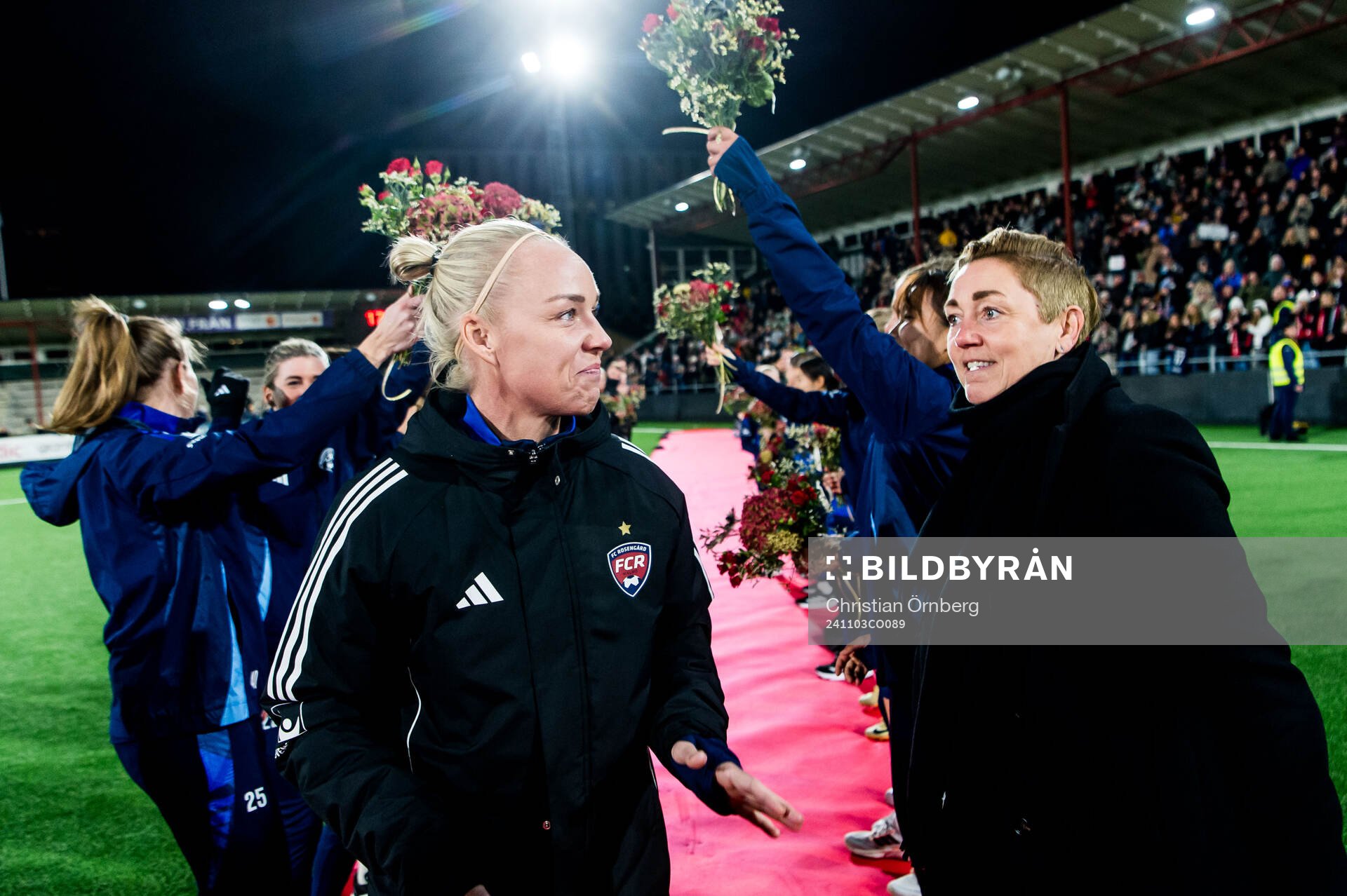 Rosengårds Caroline Seger och sportchef Therese Sjögran