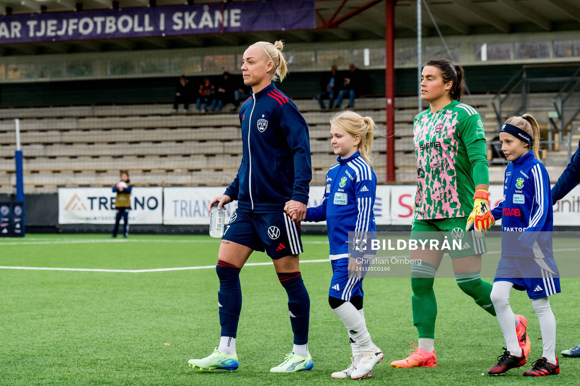 Rosengårds Caroline Seger och målvakt Eartha Cumings
