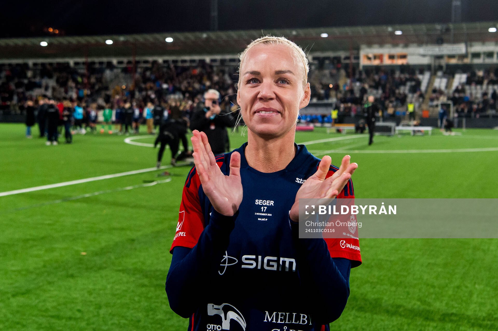 Rosengårds Caroline Seger jublar