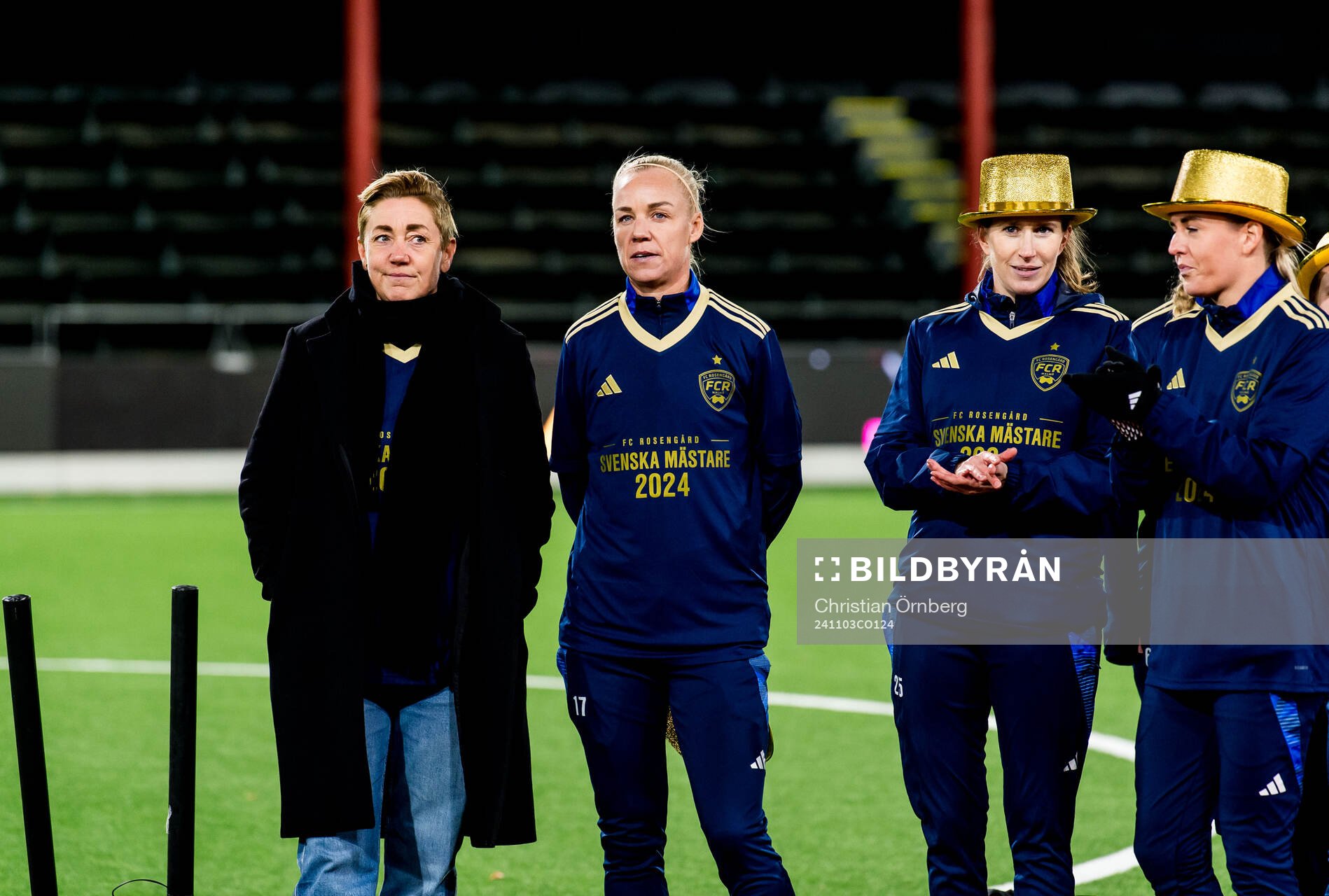 Rosengårds sportchef Therese Sjögran och Caroline Seger