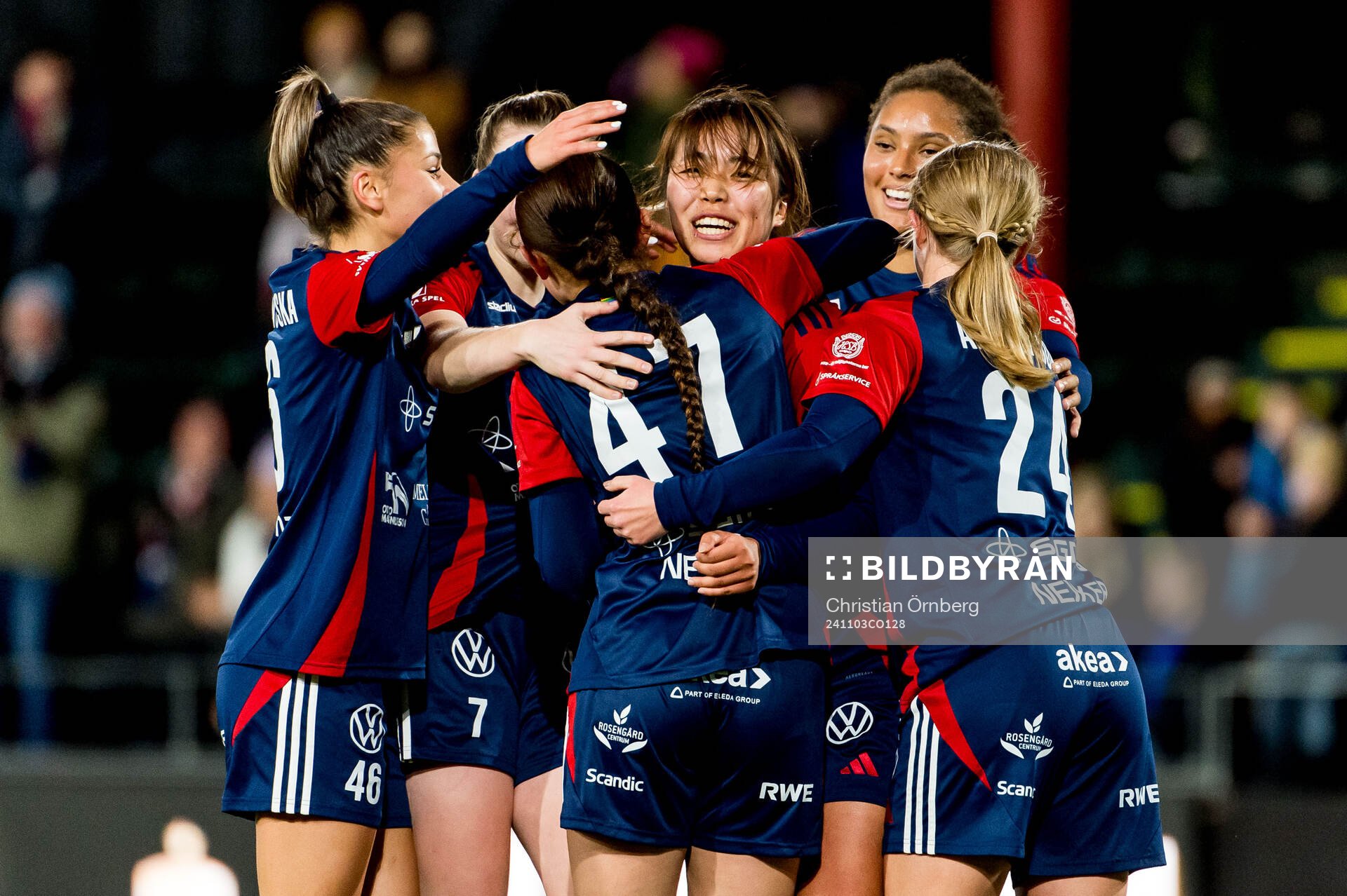 Rosengårds Momoko Tanikawa jublar
