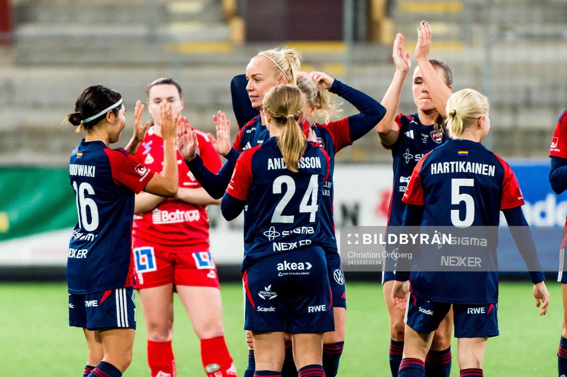 Rosengårds Caroline Seger jublar
