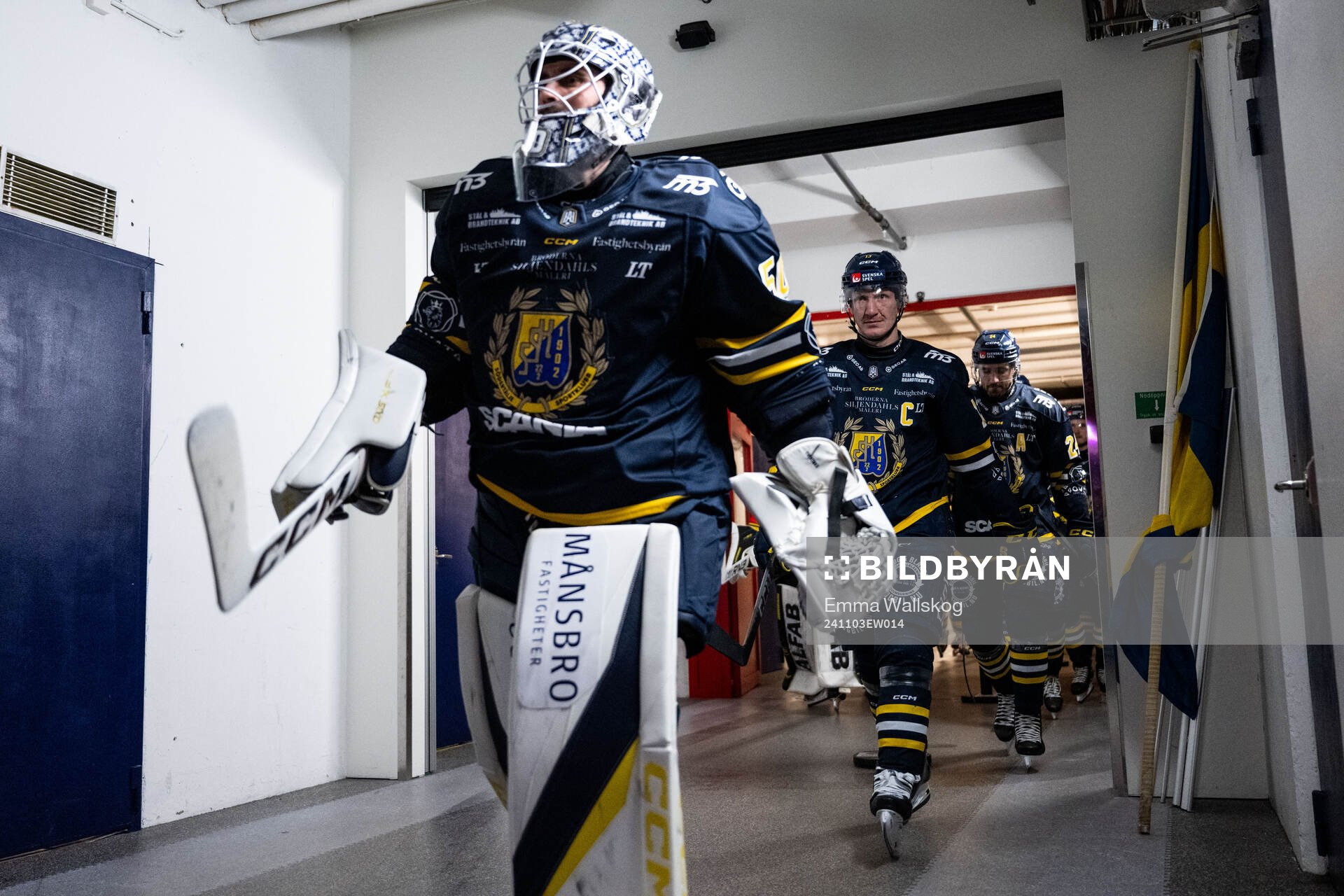 Södertäljes målvakt Frans Tuohimaa och Henrik Eriksson