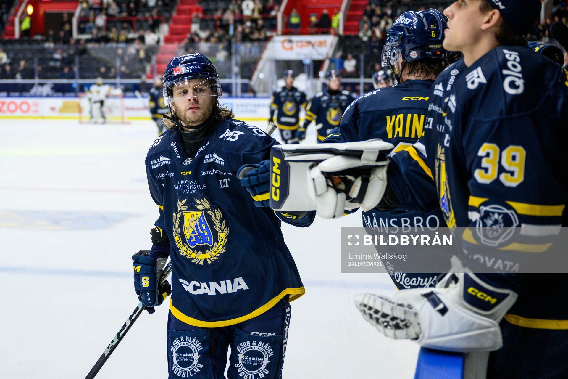 Södertäljes Nicolai Meyer jublar