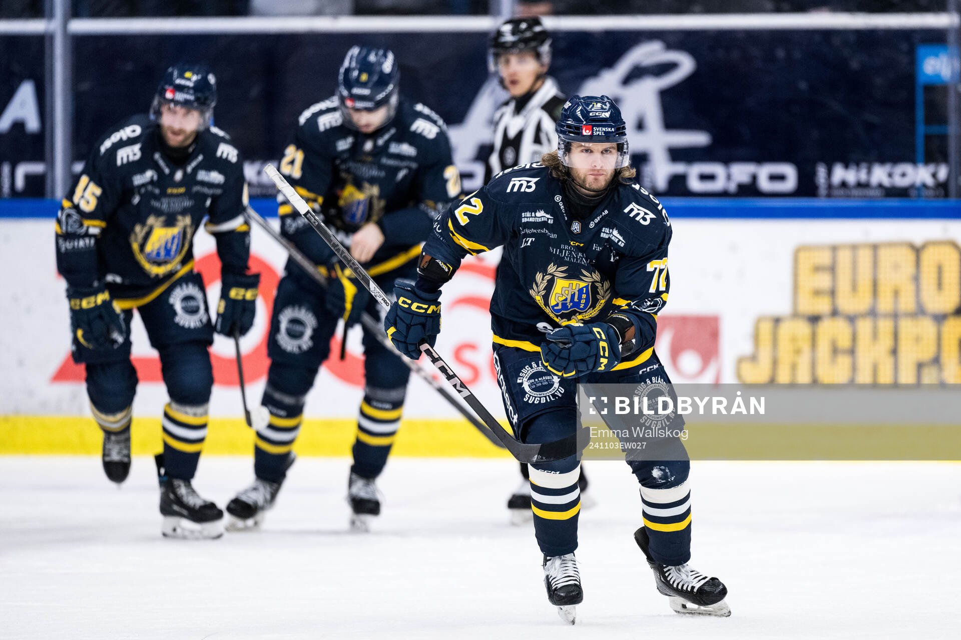 Södertäljes Nicolai Meyer jublar