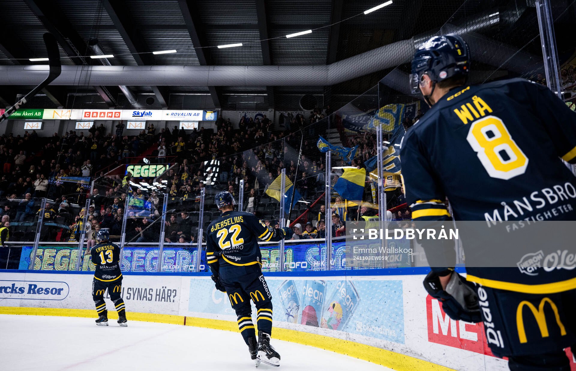 Södertäljes Henrik Eriksson, Jacob Bjerselius och William
