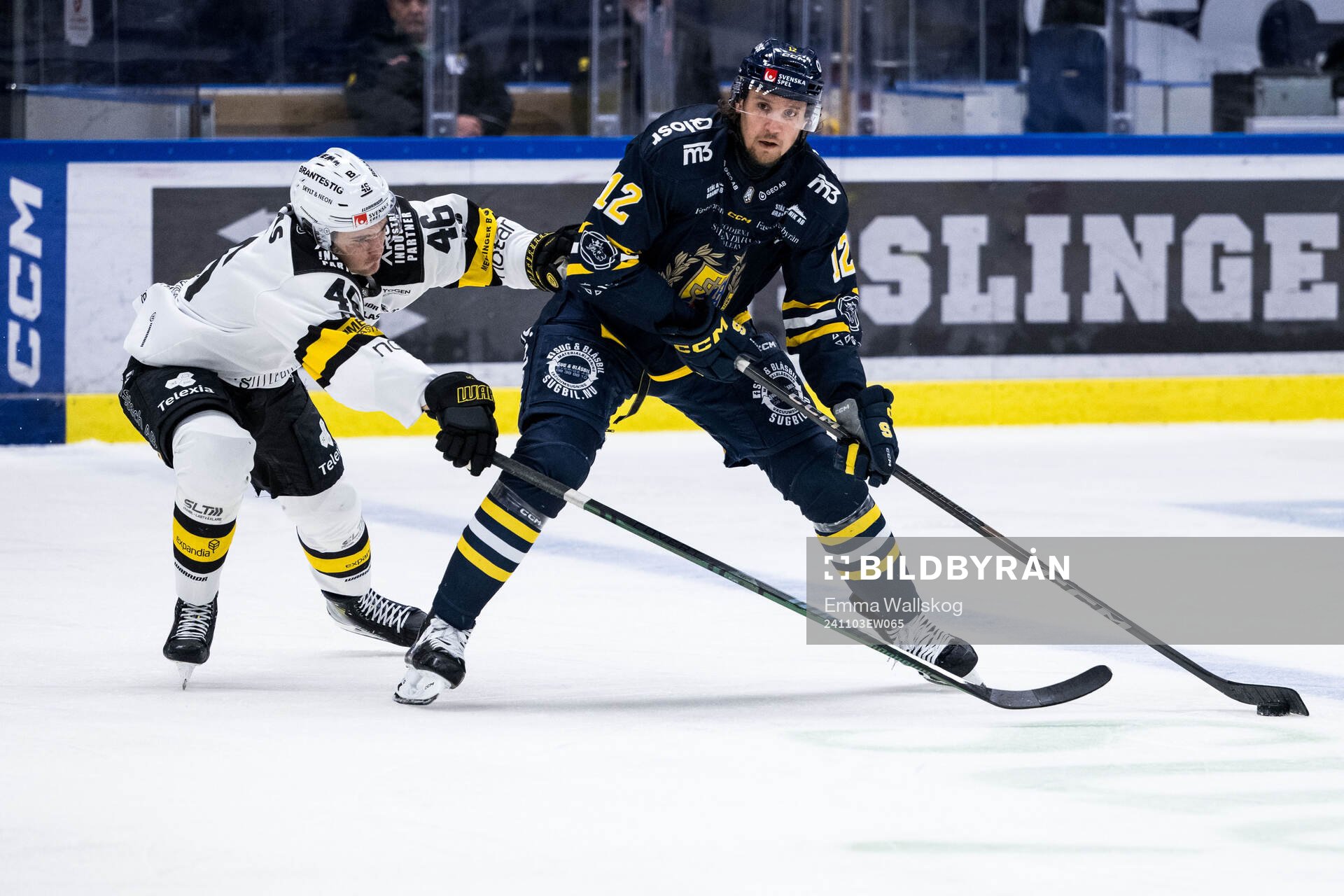 Västerås Svante Sjödin och Södertäljes Viktor Liljegren