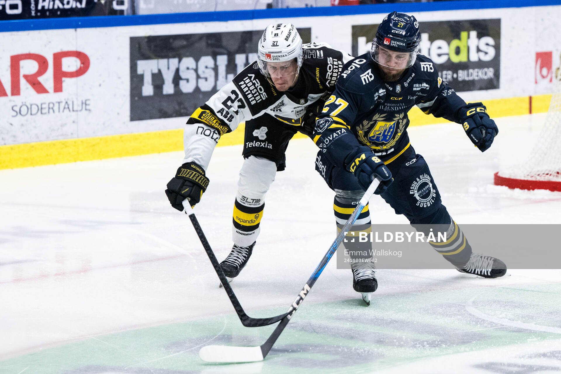 Västerås Carl Jakobsson och Södertäljes Daniel Norbe