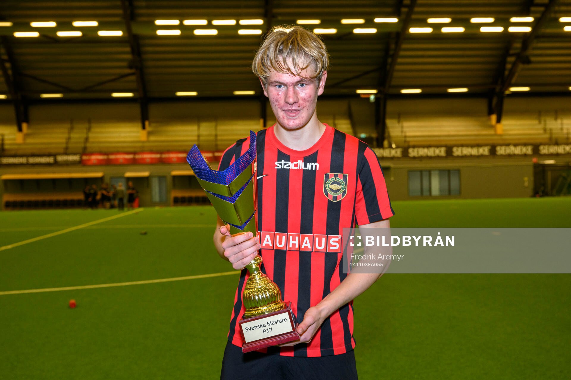 Brommapojkarnas Jacob Ringqvist jublar