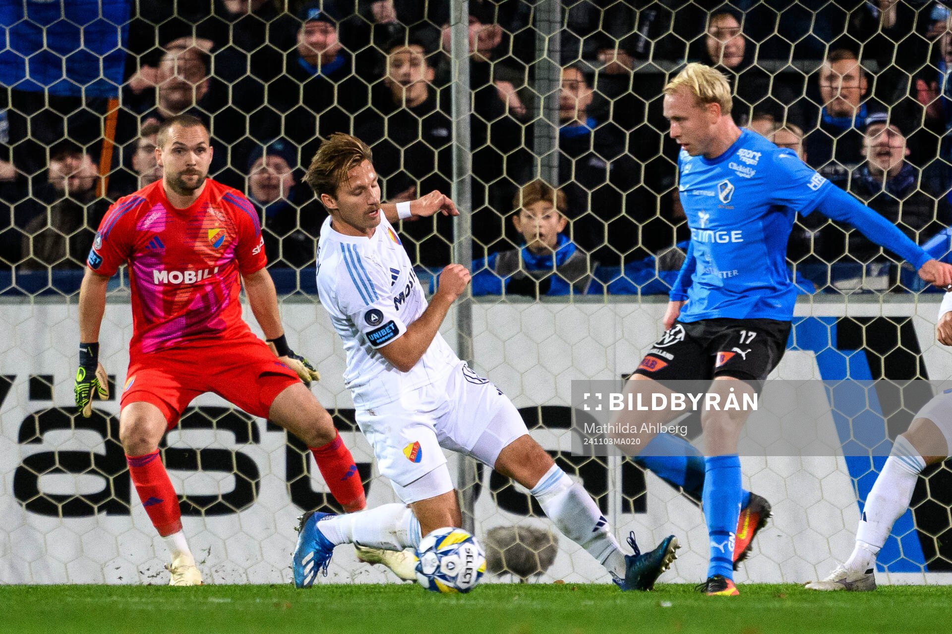 Djurgårdens Daniel Stensson och Halmstads André Boman