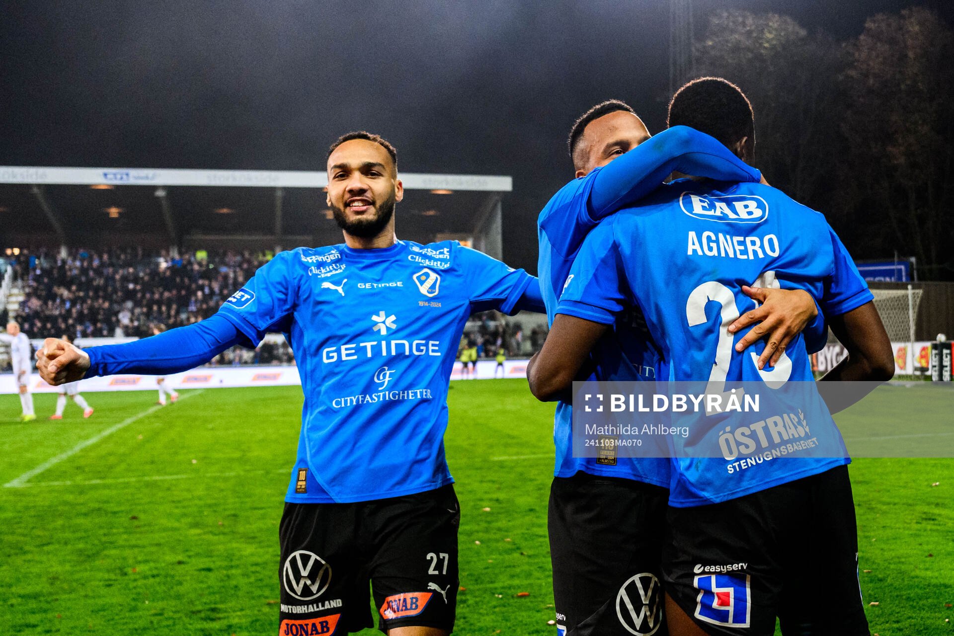 Halmstads Vinicius Nogueira De Oliveira och Yannick Agnero