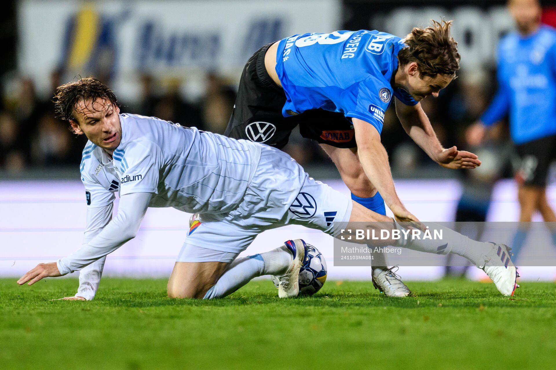 Djurgårdens Albin Ekdal och Halmstads Jonathan Svedberg