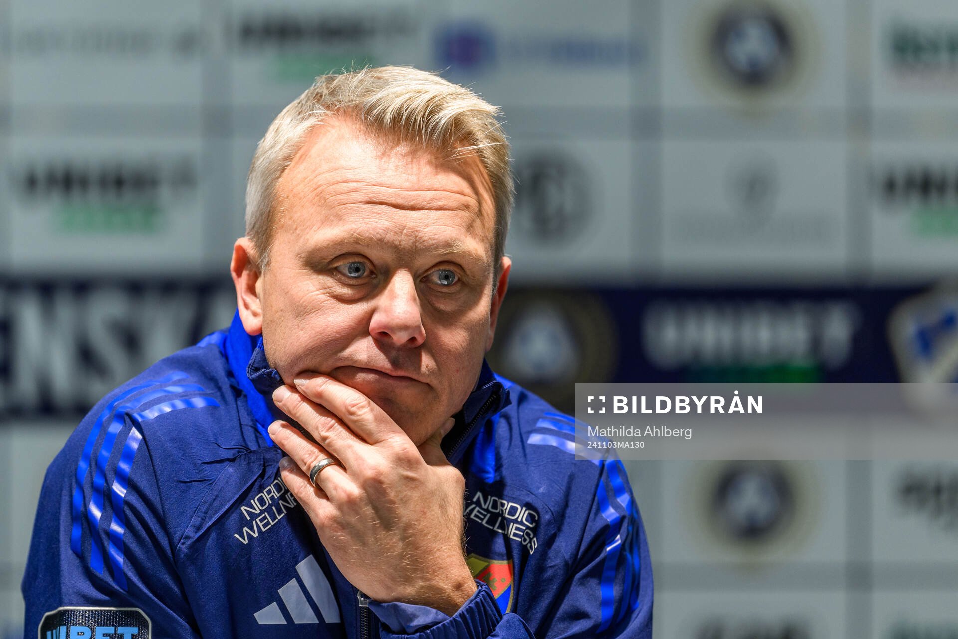 Djurgårdens tränare Roberth Björknesjö vid