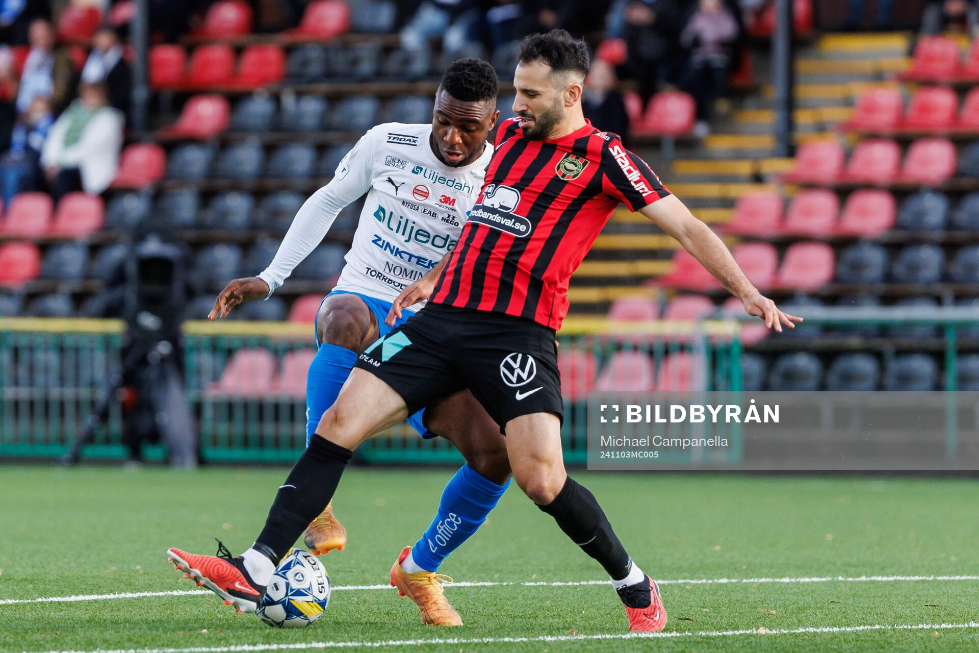 Värnamos Johnbosco Samuel Kalu och Brommapojkarnas André