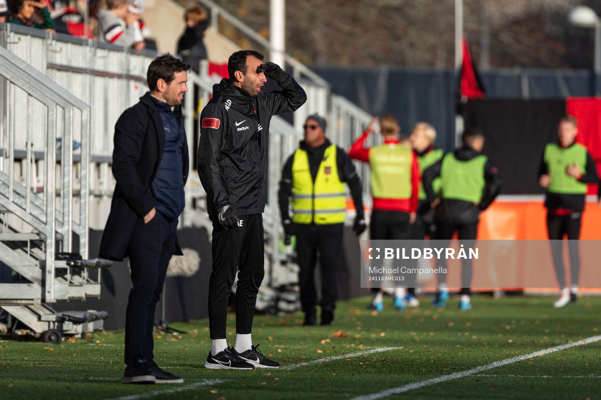 Brommapojkarnas tränare Andreas Engelmark