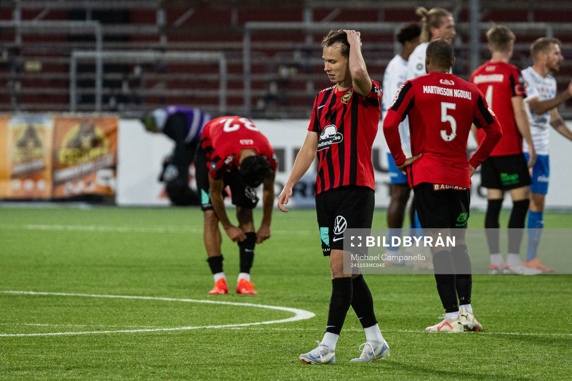 Brommapojkarnas Alex Timossi Andersson deppar