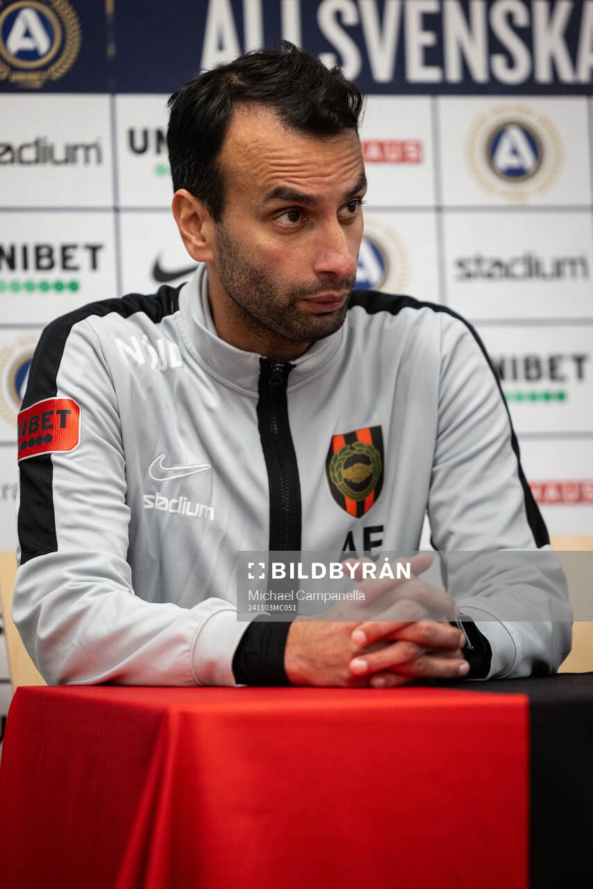 Brommapojkarnas tränare Andreas Engelmark