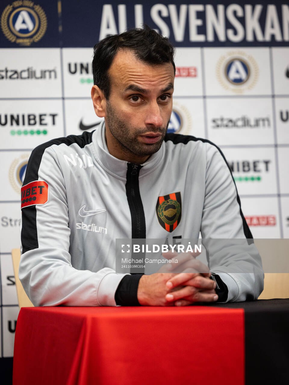 Brommapojkarnas tränare Andreas Engelmark