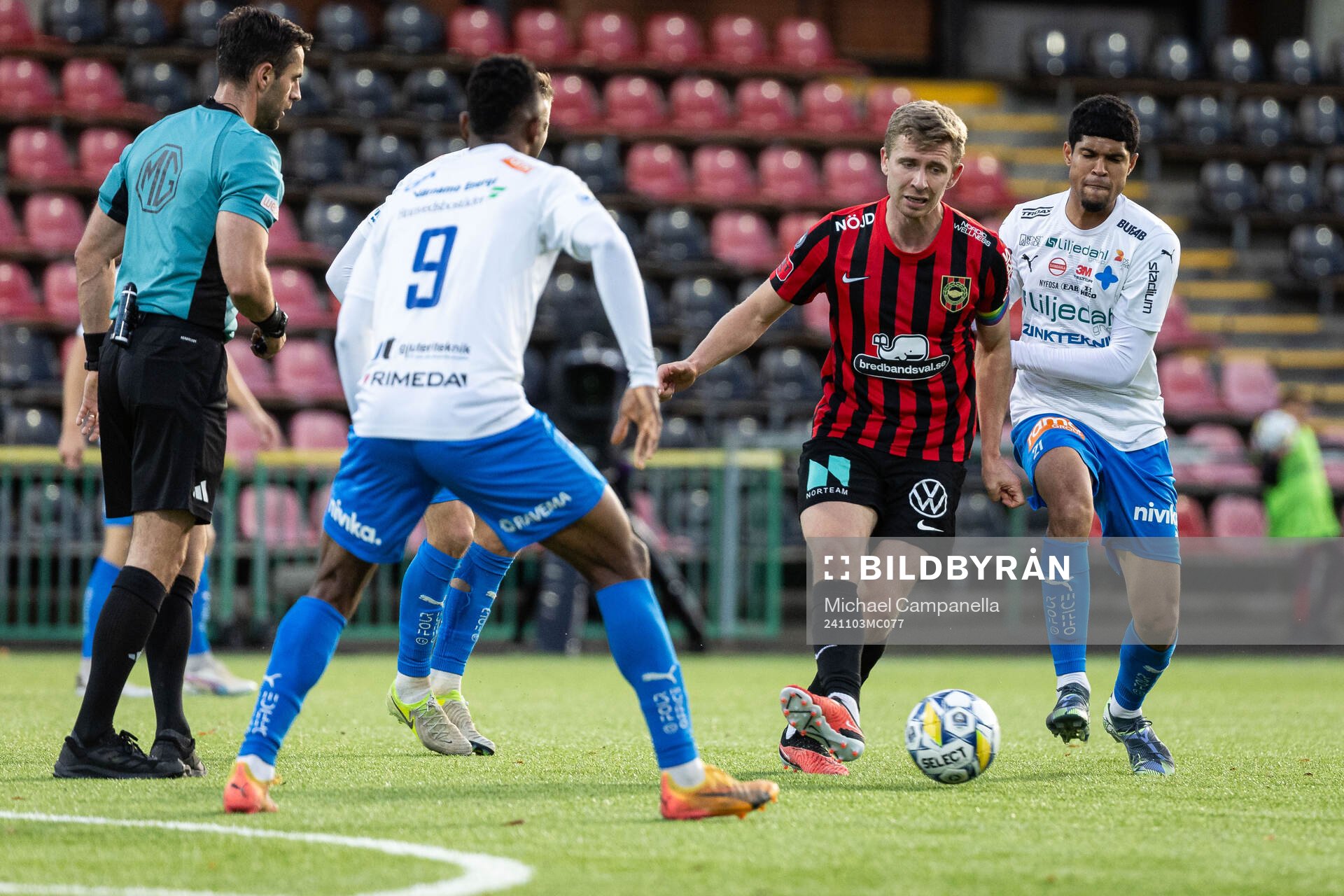 Brommapojkarnas Ludvig Fritzson och Värnamos Luke Le Roux
