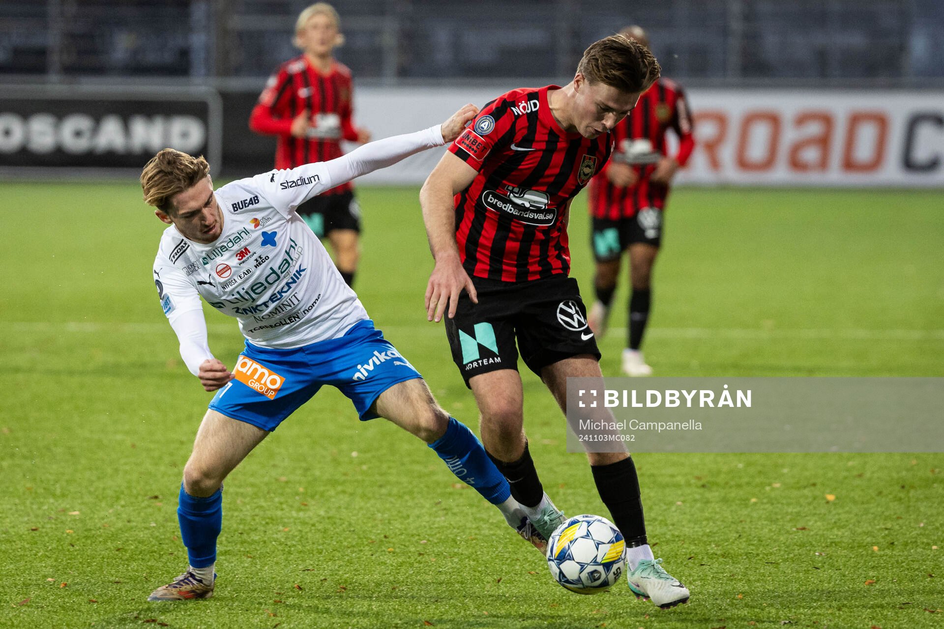 Värnamos Carl Johansson och Brommapojkarnas Wilmer Odefalk