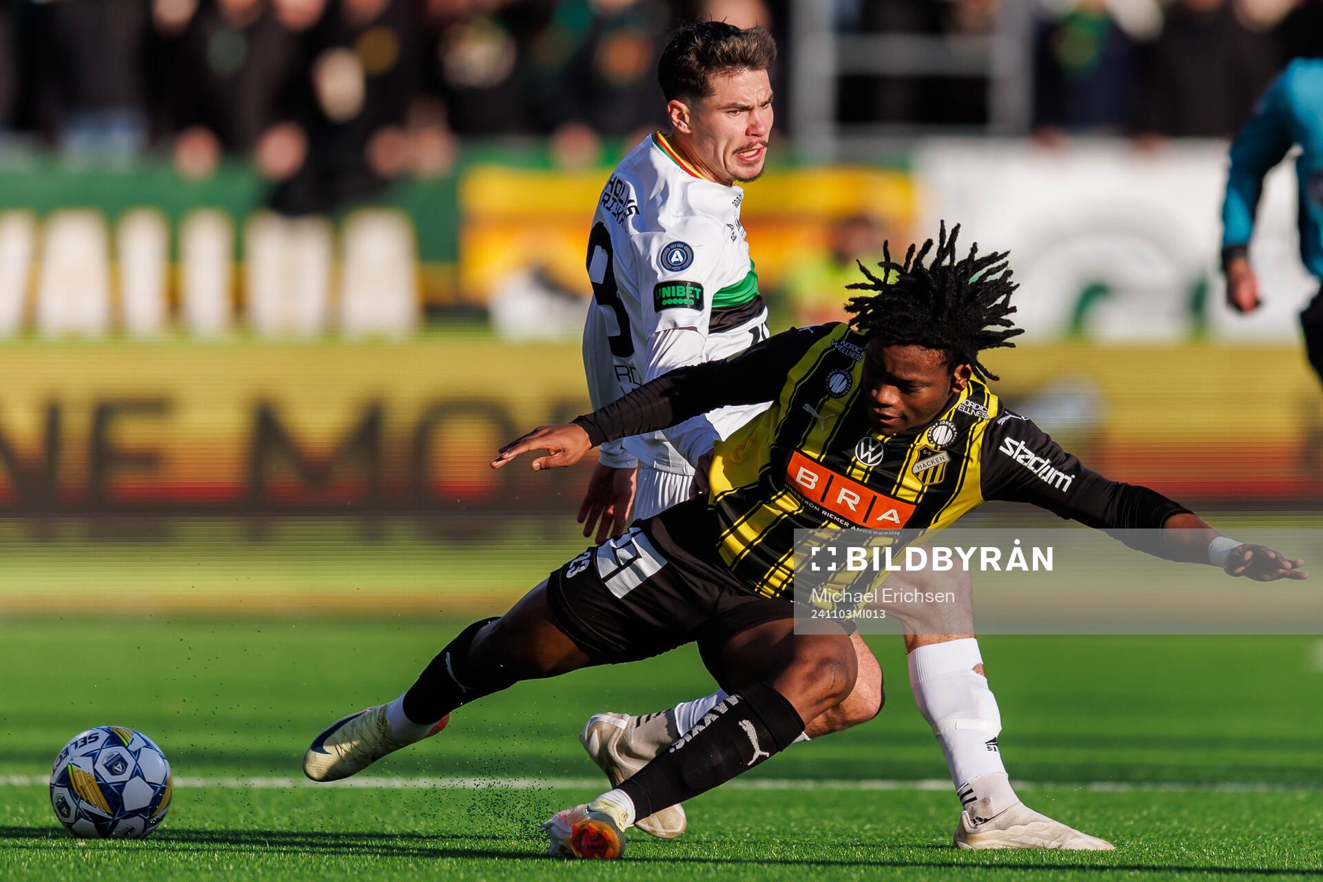 GAIS William Milovanovic och Häckens Jeremy Agbonifo