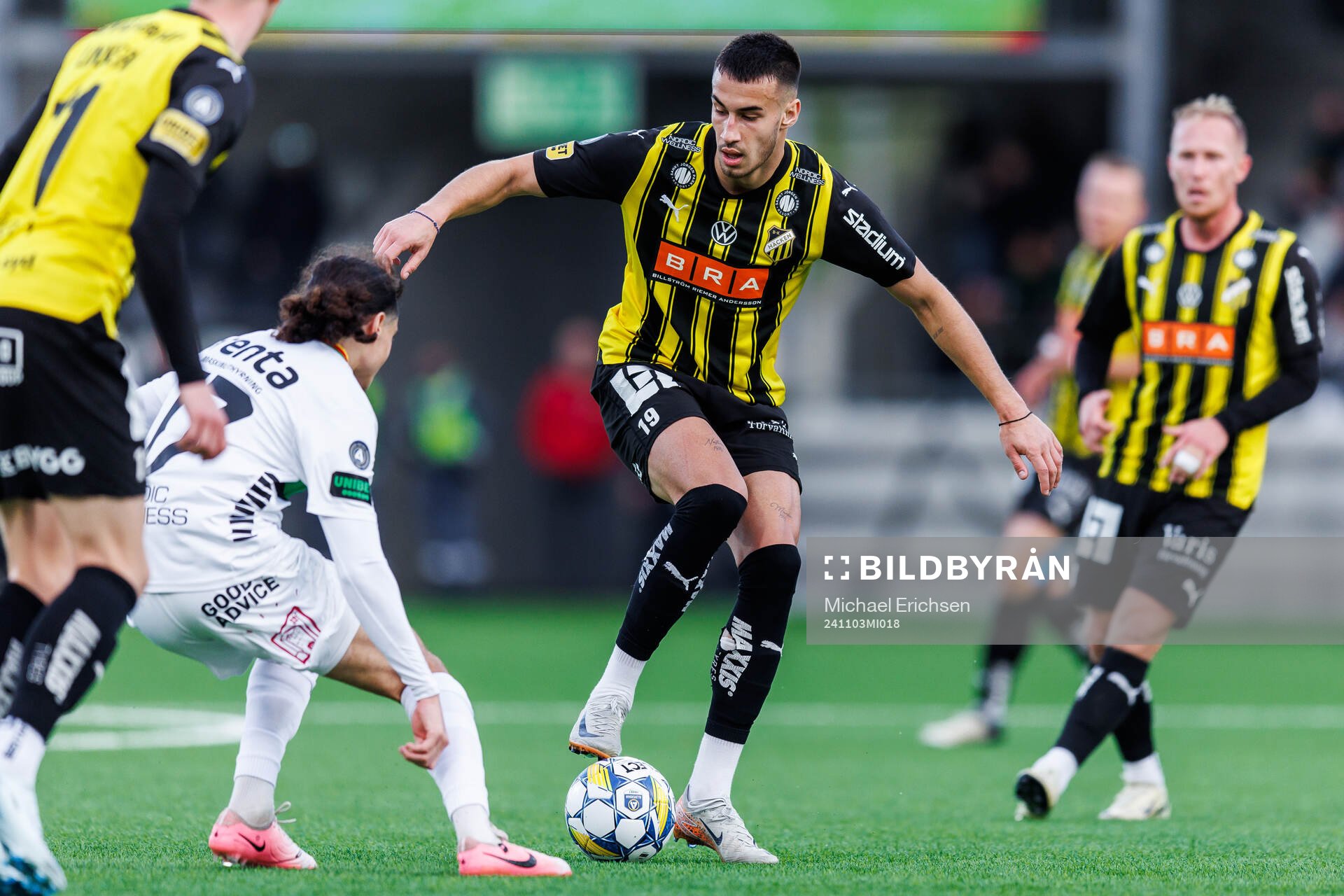 GAIS Amin Boudri och Häckens Srdjan Hrstic