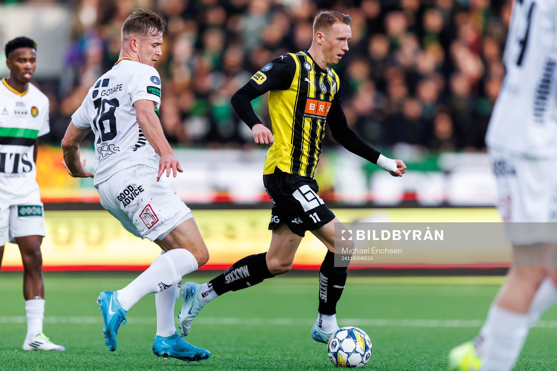 GAIS Alexander Ahl Holmström och Häckens Julius Lindberg