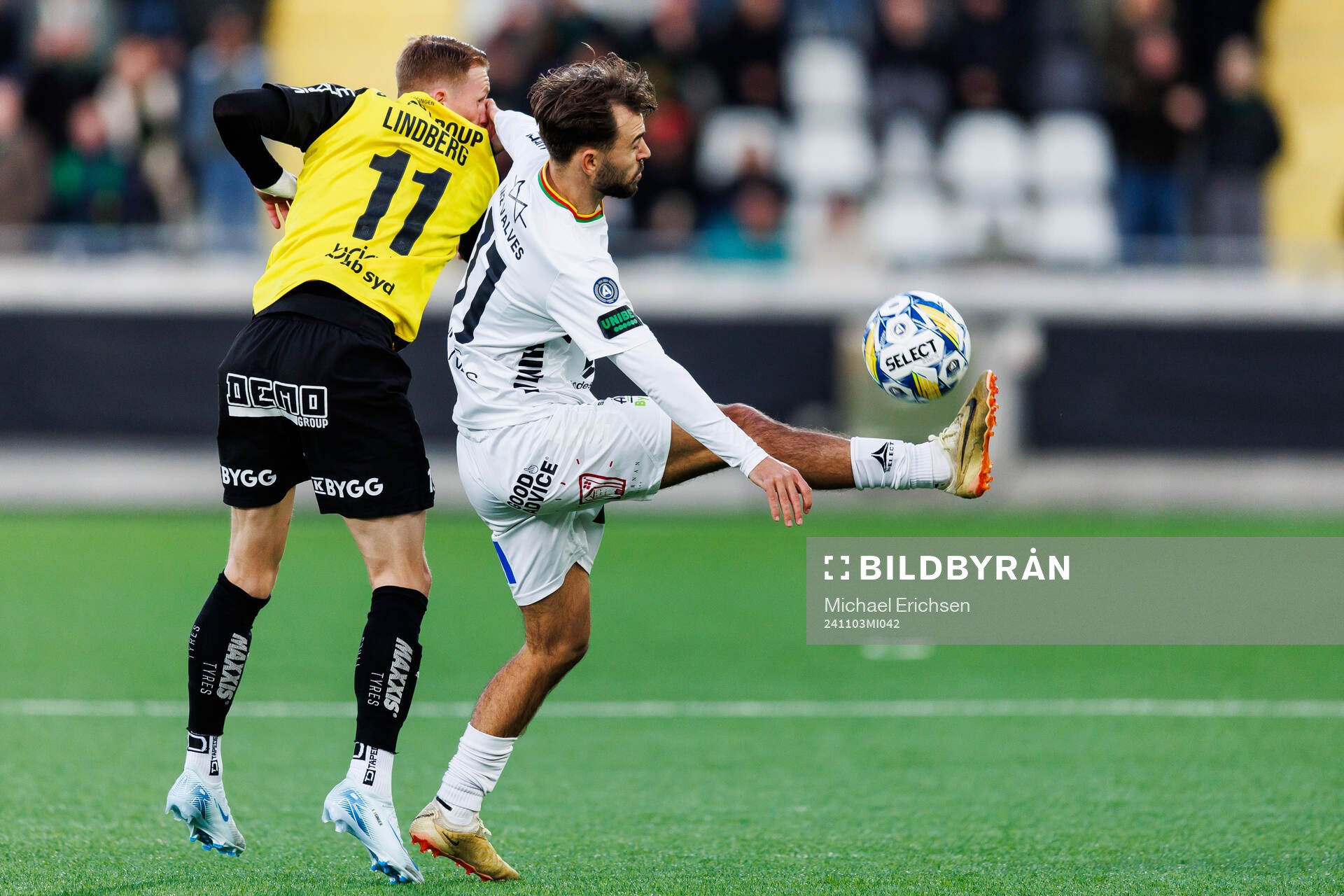 Häckens Julius Lindberg och GAIS Edvin Becirovic