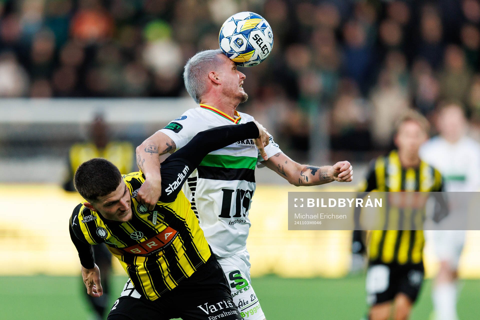Häckens Nikola Zecevic och GAIS Jonas Lindberg