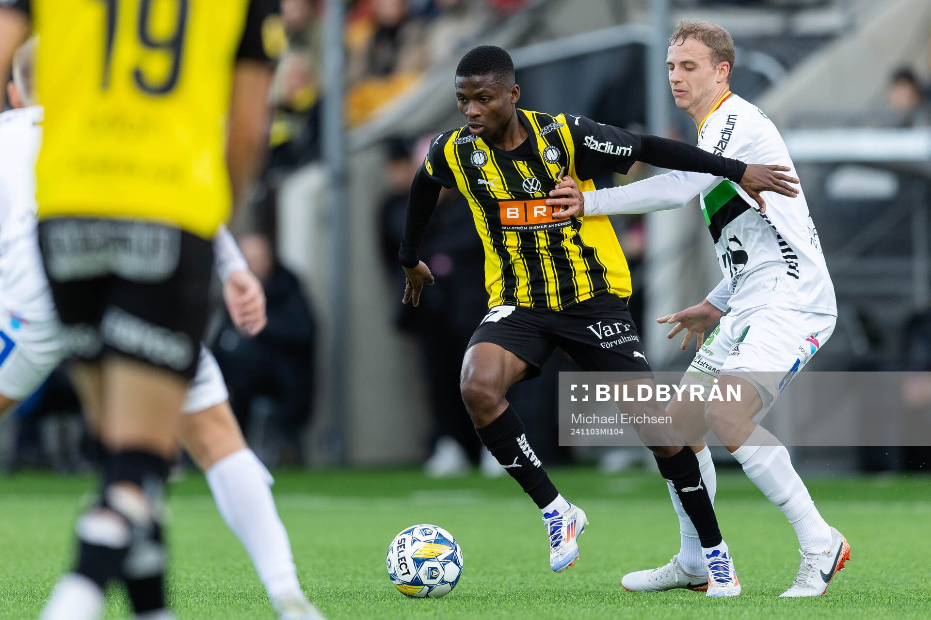 Häckens Akoua Romeo Amane och GAIS Gustav Lundgren