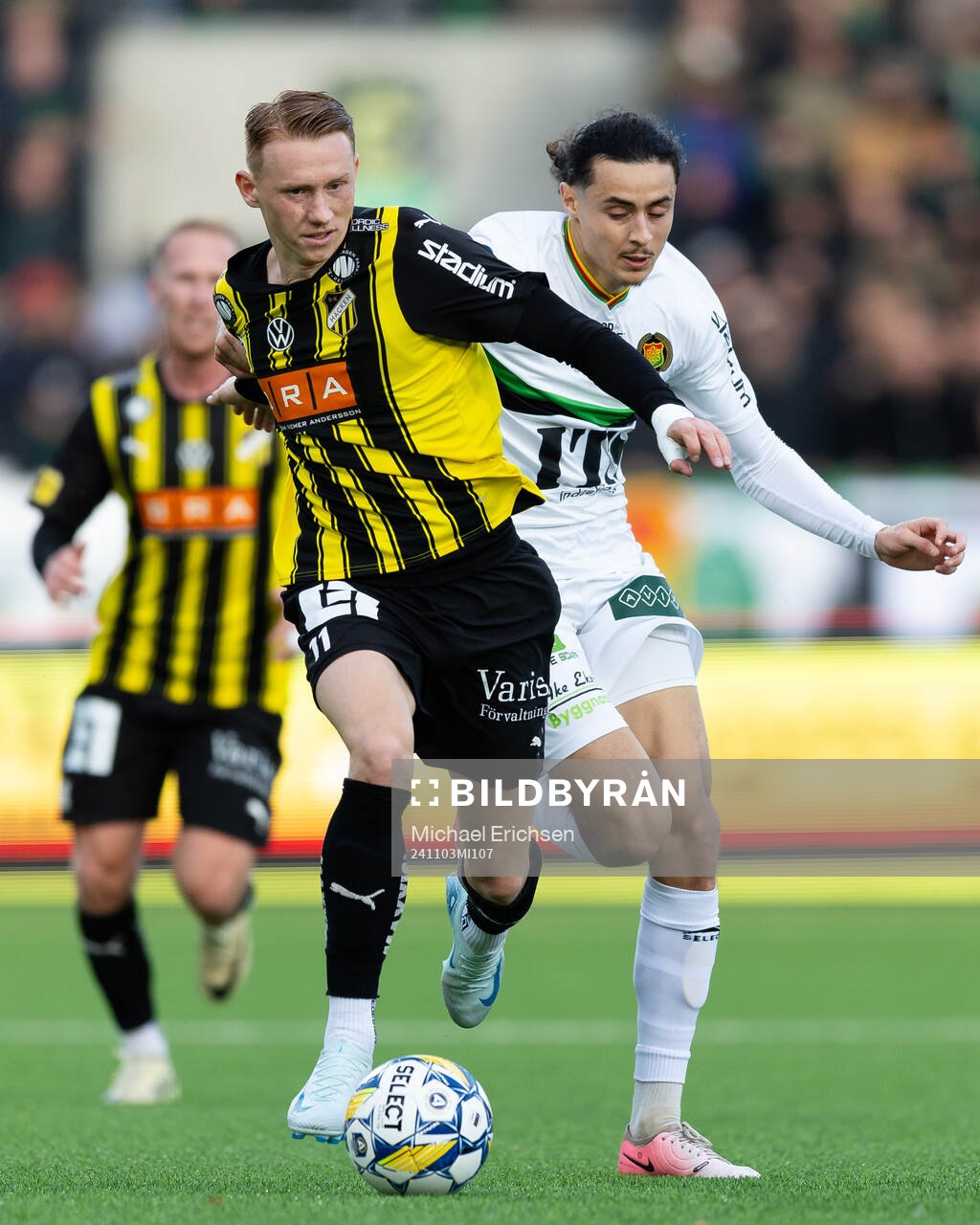 GAIS Amin Boudri och Häckens Julius Lindberg