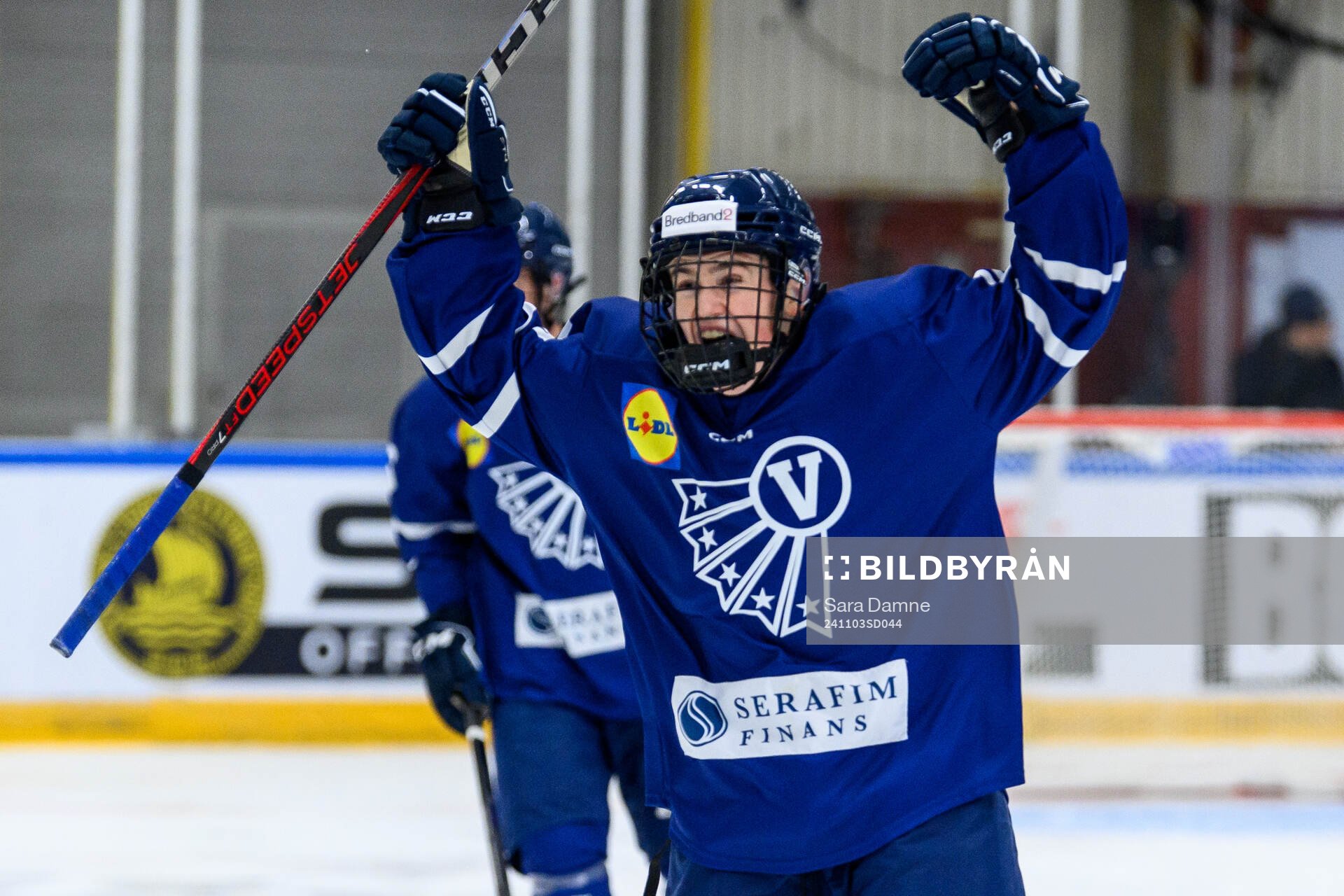 Västerbottens Oskar Öhrvall jublar