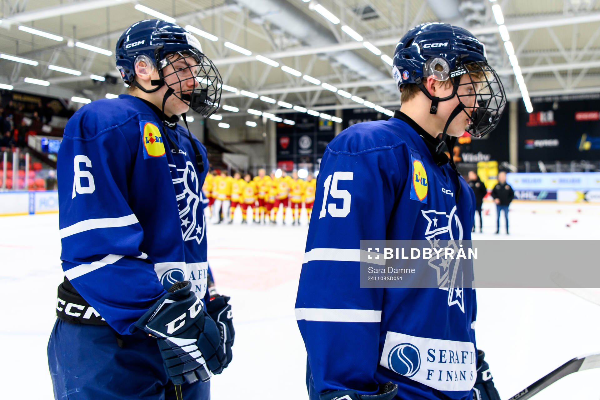 Västerbottens Sixten Gustavsson och Lucas Filipp deppar
