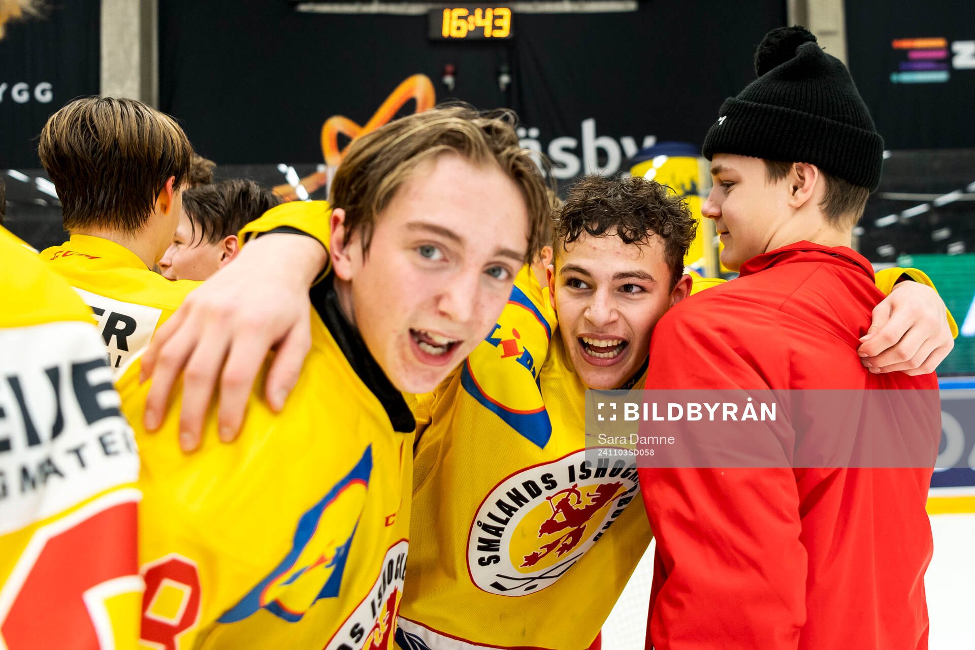 Smålands Lucas Svensson jublar