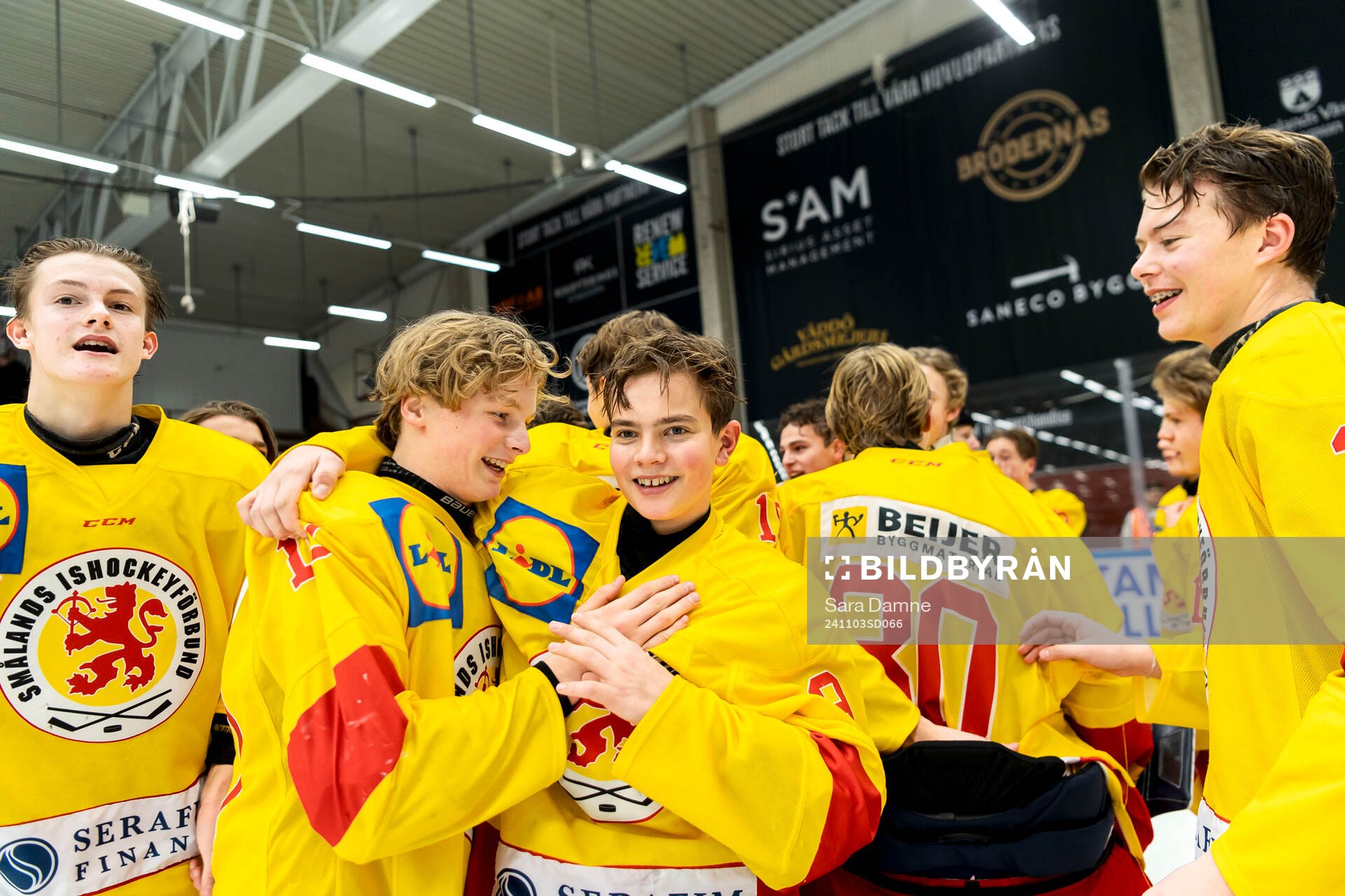 Smålands Yelverton Lindberg Stéen jublar