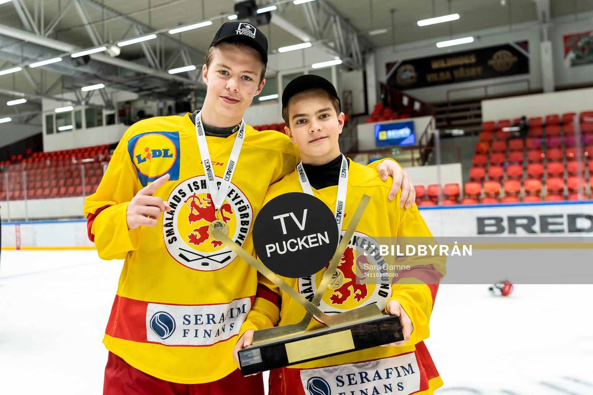 Smålands Valdemar Landin och Yelverton Lindberg Stéen