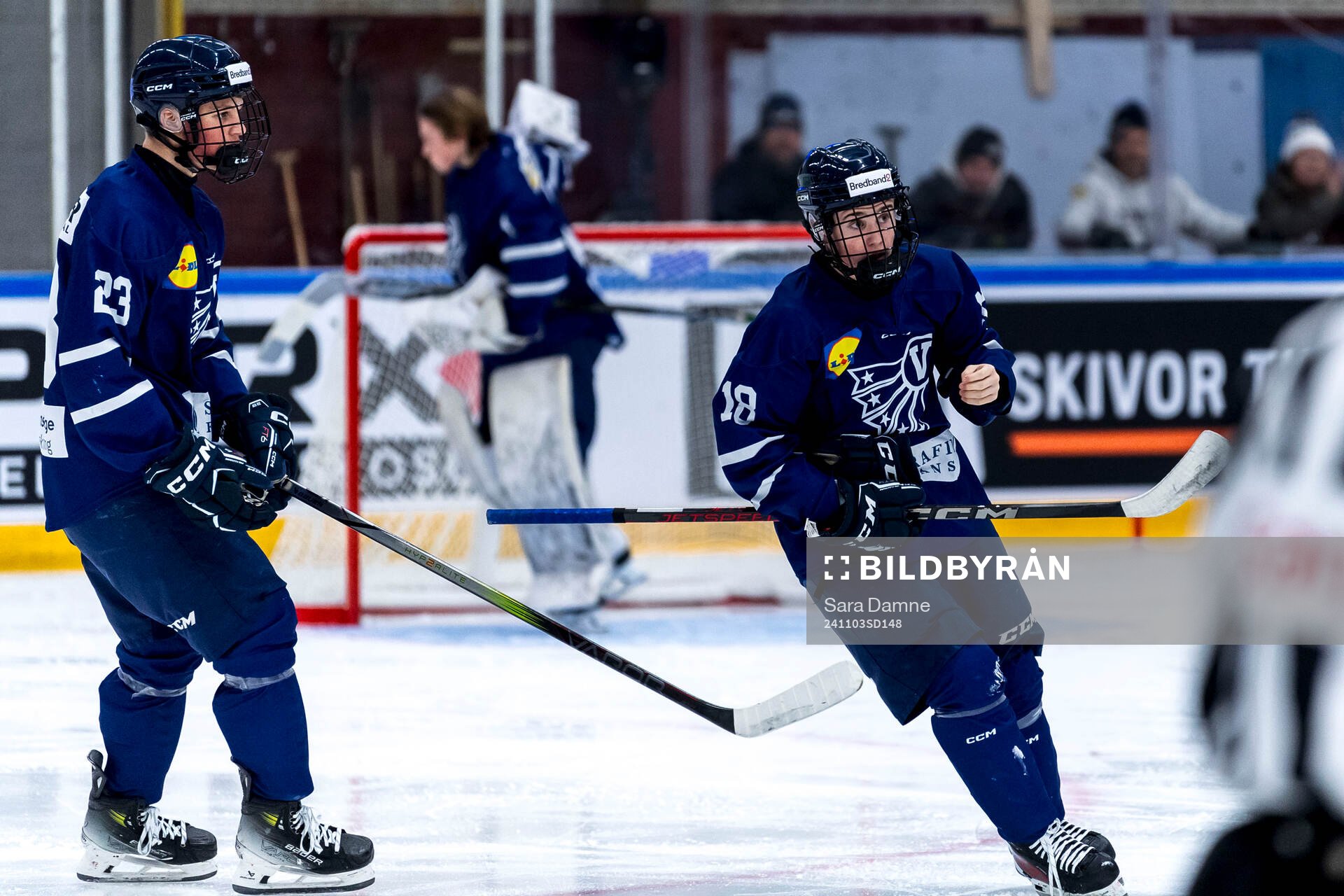 Västerbottens Oskar Öhrvall jublar